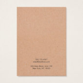 Green Blätter Branch Earring Display Card (Rückseite)