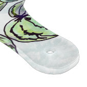 Green Blätter Glass Cutting Board Schneidebrett (Ecke)