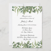 Green Blätter Green Foliage Probe Dinner Einladung (Vorderseite)