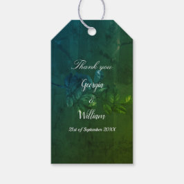 Green Blätter Rustic Vintage Wedding Gift Tag Geschenkanhänger