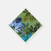 Green Blätter Standard Cocktail Napkin Serviette (Ecke)