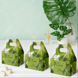 Green Blätter Wedding Gable Fvor Box Geschenkschachtel