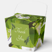 Green Blätter Wedeout Favor Box Geschenkschachtel (Vorderseite)