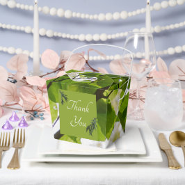 Green Blätter Wedeout Favor Box Geschenkschachtel