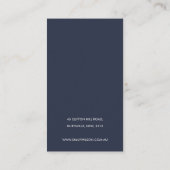 GREEN BLAUE COIN EUCALYPTUS FAUNA EARRING DISPLAY VISITENKARTE (Rückseite)