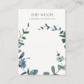 GREEN BLAUE COIN EUCALYPTUS FAUNA NECKLACE DISPLAY VISITENKARTE (Vorderseite)