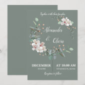 Green Bliss Invitation Dankeskarte (Vorne/Hinten)