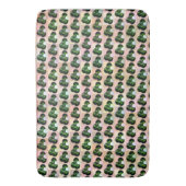 Green Block Art Lawn Bowls Muster, Bathmat Badematte (Vorderseite Vertikal)