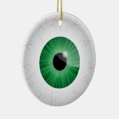 Green Bloodshot Eyeball Ornament (Rechts)