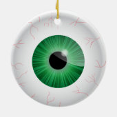 Green Bloodshot Eyeball Ornament (Hinten)