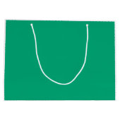 Green blue 20th anniversary name date orange große geschenktüte (Rückseite)