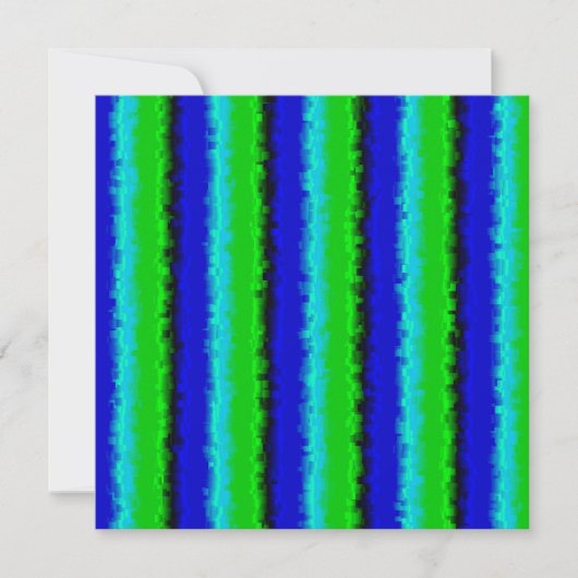 Green Blue abstrakt 3D Regenbogenmuster (Vorderseite)
