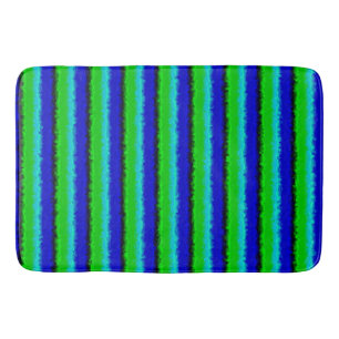 Green Blue abstrakt 3D Regenbogenmuster Badematte