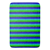 Green Blue abstrakt 3D Regenbogenmuster Badematte (Vorderseite Vertikal)