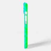 Green Blue abstrakt 3D Regenbogenmuster Case-Mate iPhone Hülle (Rückseite / Links)