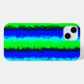 Green Blue abstrakt 3D Regenbogenmuster Case-Mate iPhone Hülle (Rückseite (Horizontal))