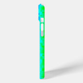 Green Blue abstrakt 3D Regenbogenmuster Case-Mate iPhone Hülle (Rückseite / Links)