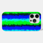 Green Blue abstrakt 3D Regenbogenmuster Case-Mate iPhone Hülle (Rückseite (Horizontal))