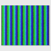 Green Blue abstrakt 3D Regenbogenmuster Geschenkpapier (Flach)