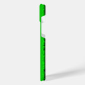 Green Blue abstrakt 3D Regenbogenmuster iPhone Hülle (Linke Seite)