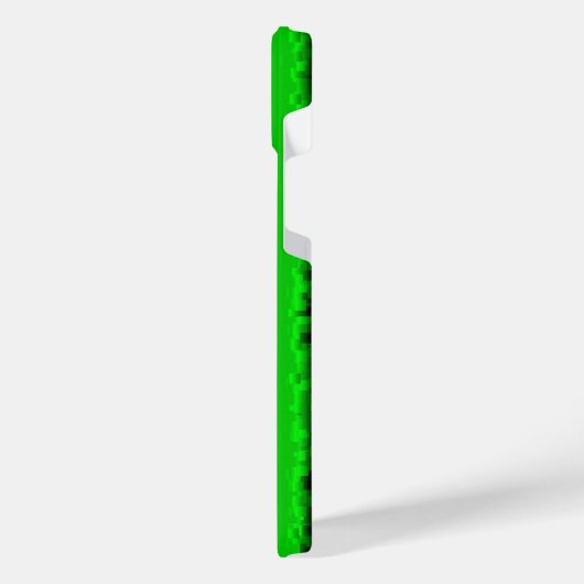 Green Blue abstrakt 3D Regenbogenmuster iPhone Hülle (Linke Seite)