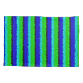 Green Blue abstrakt 3D Regenbogenmuster Kissenbezug (Rückseite)