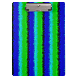 Green Blue abstrakt 3D Regenbogenmuster Klemmbrett