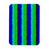 Green Blue abstrakt 3D Regenbogenmuster Magnet (Vertikal)