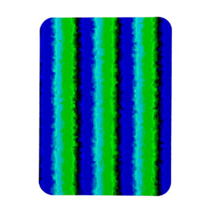 Green Blue abstrakt 3D Regenbogenmuster Magnet