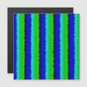 Green Blue abstrakt 3D Regenbogenmuster Magnetkarte (Vorne/Hinten)