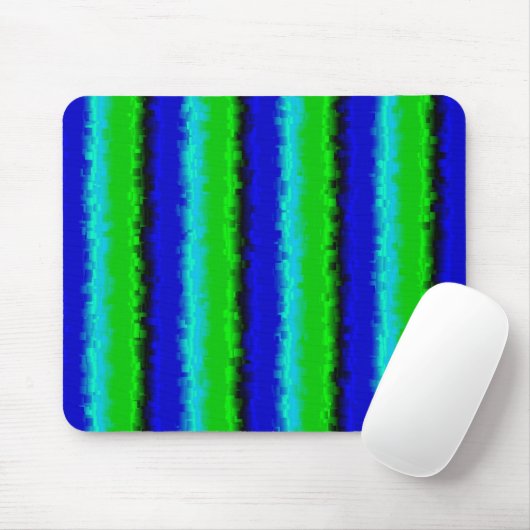Green Blue abstrakt 3D Regenbogenmuster Mousepad (Mit Mouse)
