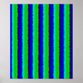 Green Blue abstrakt 3D Regenbogenmuster Poster (Vorne)
