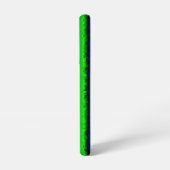 Green Blue abstrakt 3D Regenbogenmuster Samsung Galaxy Hülle (Linke Seite)