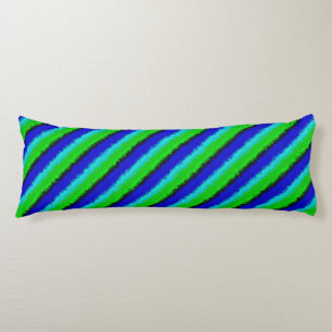 Green Blue abstrakt 3D Regenbogenmuster Seitenschläferkissen