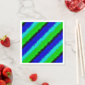 Green Blue abstrakt 3D Regenbogenmuster Serviette (Beispiel)