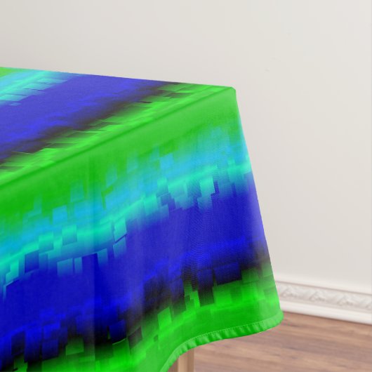 Green Blue abstrakt 3D Regenbogenmuster Tischdecke (Beispiel)