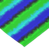 Green Blue abstrakt 3D Regenbogenmuster Tischdecke (Schrägansicht)