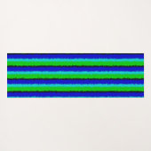 Green Blue abstrakt 3D Regenbogenmuster Yogamatte (Rückseite (Horizontal))