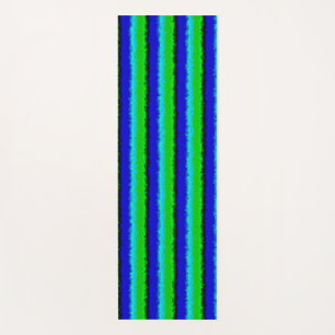 Green Blue abstrakt 3D Regenbogenmuster Yogamatte
