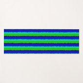Green Blue abstrakt 3D Regenbogenmuster Yogamatte (Vorderseite (Horizontal))