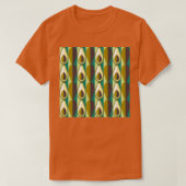 Green Blue Avocado Pattern T-Shirt (Design vorne)