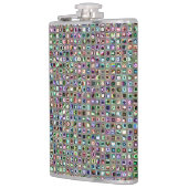Green-Blue 'Bijoux' Textured Mosaic Tiles Pattern Flachmann (Links)