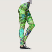 Green Blue Blätter Nature Leggings (Rechts)