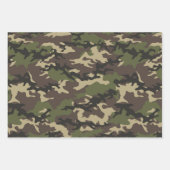 Green, Blue & Brown Camouflage Camouflage Geschenkpapier Set (Vorderseite)
