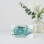 Green & Blue Bubble Artwork Visitenkarte (Stehend Vorderseite)