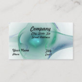 Green & Blue Bubble Artwork Visitenkarte (Vorderseite)