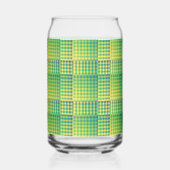 Green Blue Checker Abstract Pattern Dosenglas (Rechts)