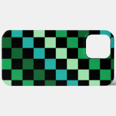 Green Blue Checkered Gingham Pattern Case-Mate iPhone Hülle (Rückseite (Horizontal))