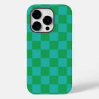 Green Blue Checkered Gingham Pattern