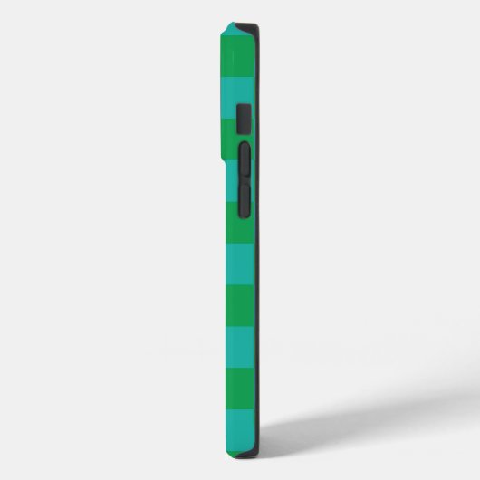 Green Blue Checkered Gingham Pattern Case-Mate iPhone Hülle (Rückseite / Links)